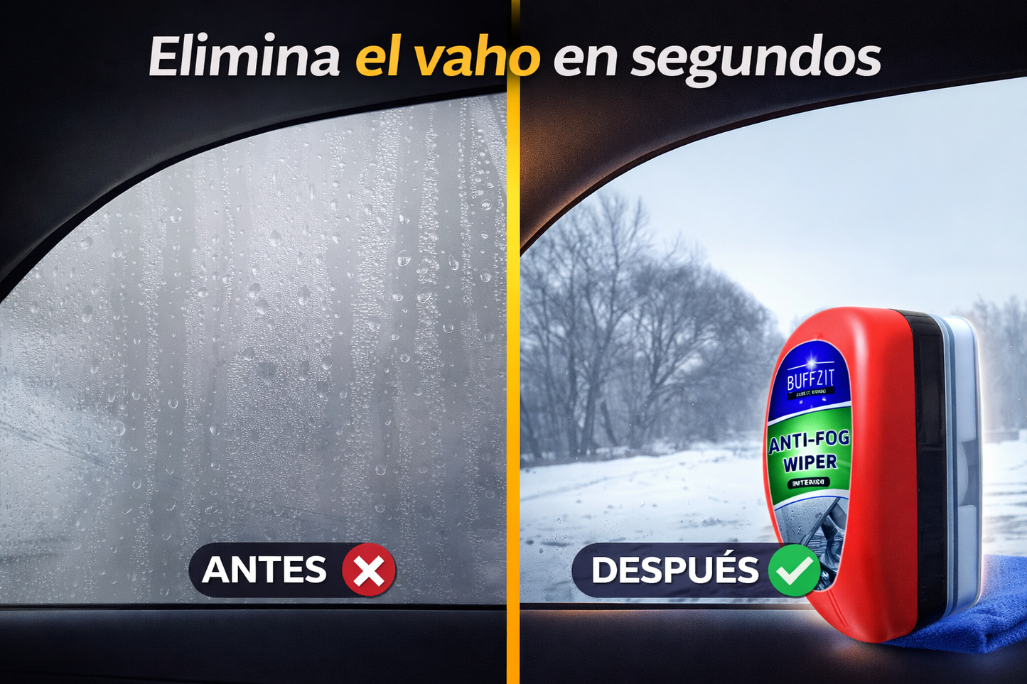 No sigas conduciendo con los vidrios empañados… es peligroso ⚠️